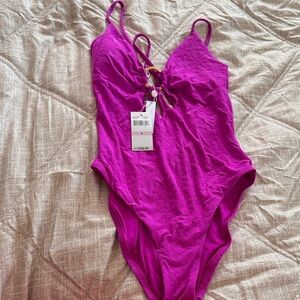 Vibrant Purple One Piece Swimsuit